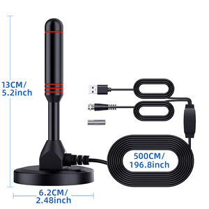 Nâng cấp 30dBi đạt được 150 dặm HDTV trong nhà miễn phí kênh thu vệ tinh kỹ thuật số TV Antenna từ cơ sở thép đóng gói hộp - Product Image 4