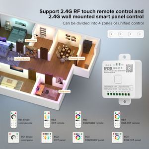 2,4 GHz WIFI Habilitación B-luetooth Conexión de nube de red local RGBCCT RGB RGBW PWM SPI 5 en 1 Controlador LED - Product Image 5