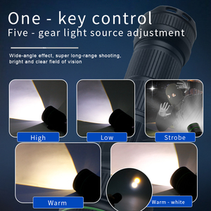 Cao lumens ngân hàng điện USB có thể sạc lại Zoomable LED không thấm nước dài phạm vi mạnh mẽ LED ngọn đuốc ánh sáng chiến thuật đèn pin - Product Image 3