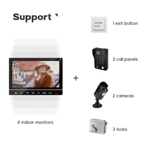Videoportero con cable, sistema de teléfono, videoportero, kits de timbre, IR visión nocturna, cámara exterior, intercomunicador de puerta para mejorar el hogar - Product Image 5