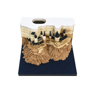Tùy Chỉnh 3D Giấy Khắc Lâu Đài Điêu Khắc 3D <span class=keywords><strong>Notepad</strong></span> Cho Văn Phòng Trang Trí Nội Thất-Cá Nhân 3D Memo Pad Với Chủ Bút - Product Image 1