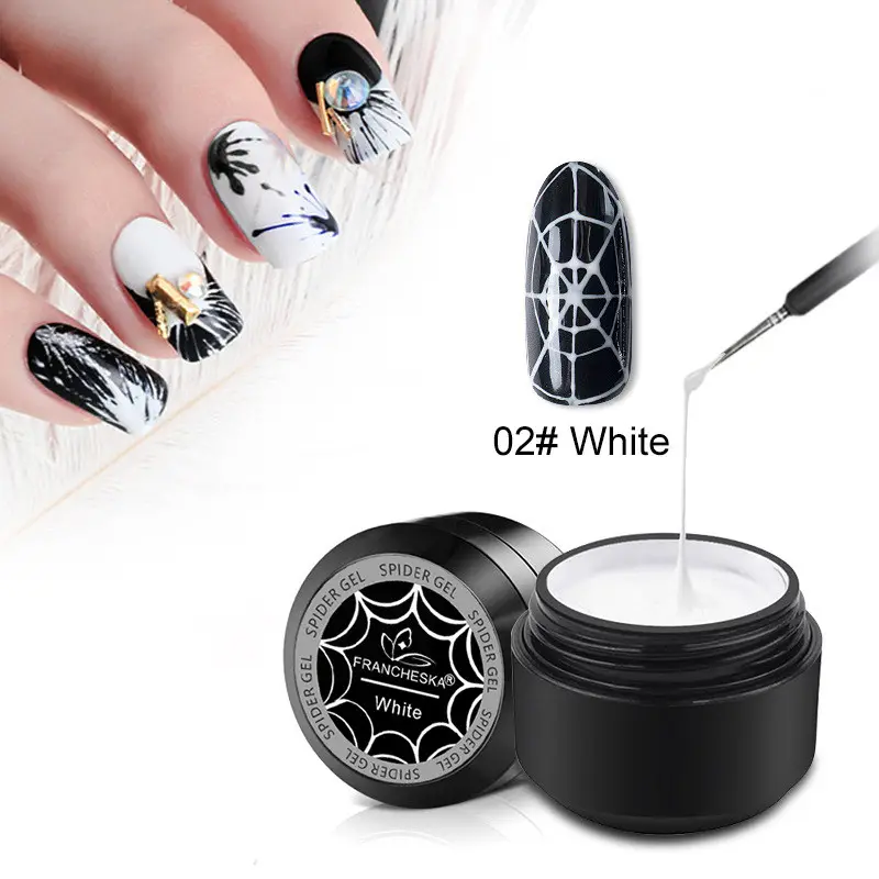 3D Aranha Pintura Draw Wire Nail Polonês Gel Unhas de Gel Criativo Semi Permanente de Arte Para Manicure UV Gel Unha Polonês