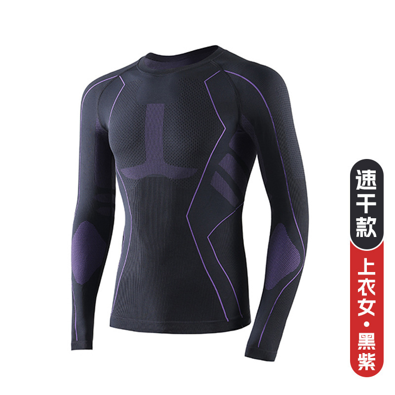 Top negro y morado (mujer)