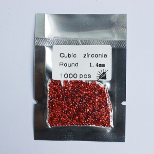 Küçük yakut elmas granat kırmızı kübik zirkonya takı için toplu yapma - Product Image 3