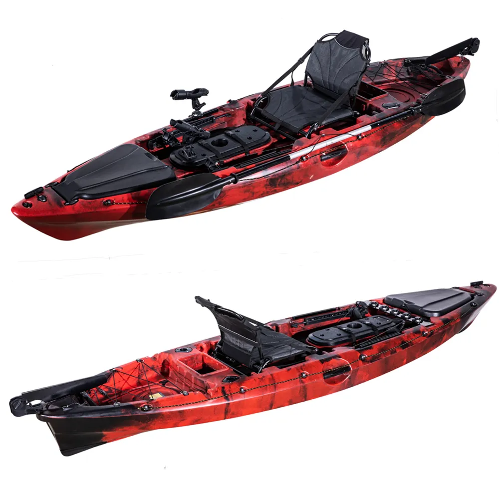 LSF Canoa/Kayak de fábrica 1 persona sola océano Kayak de pesca ajustable con Hro asiento