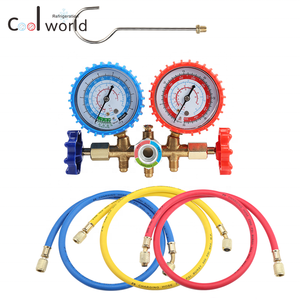 R134a R22 HVAC <span class=keywords><strong>Ac</strong></span> soğutma testi şarj hortumları için CT-536 Manifold gösterge takımı