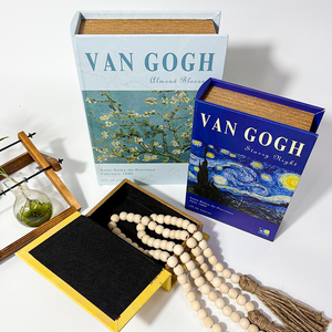 2025 Tùy Chỉnh Cổ Điển Phong Cách Bằng Gỗ Trang Trí Hộp Sách Dummy Trang Trí Nội Thất Cuốn Sách Bìa Cứng Với Cuốn Sách Giả Cho Đồ Trang Sức Ẩn Tiền Mặt - Product Image 1