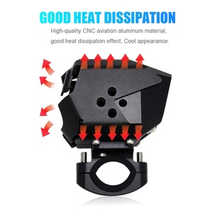 HCmotion厂家高近光60w超亮度RGB Muti Color DRL摩托车聚光灯辅助灯LED聚光灯 - Product Image 5
