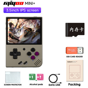 Miyooミニプラス + オープンソースハンドヘルドレトロPSPアーケードゲームコンソールWi-Fi通信在庫供給懐かしモデル