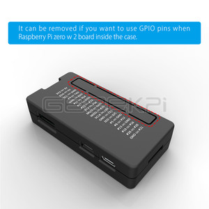 GeeekPi Raspberry Zero 2W Gehäuse 7 in 1 Basic Starter Kit mit Acryl Raspberry Pi Zero Case, 20Pin GPIO Header