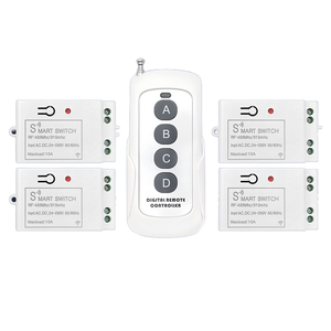 433 MHz <span class=keywords><strong>RF</strong></span> không dây điều khiển từ xa chuyển đổi hệ thống DC12V 24V Receiver Transmitter 10A relay điều khiển từ xa điều khiển thiết bị chuyển mạch - Product Image 2
