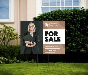 Tùy Chỉnh Cắt Sóng Nhựa Sân Dấu Hiệu Chịu Nhiệt UV In Nhà Để Xe Bán Bất Động Sản Realtor Dấu Hiệu Dịch Vụ Đóng Gói - Product Image 3