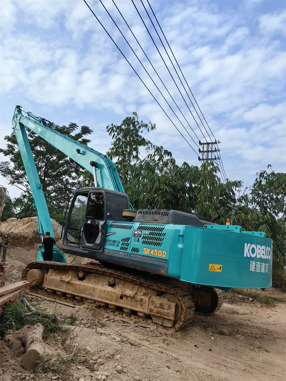 Lengan panjang ekskavator Kubota Komatsu Hitachi lengan panjang kustomisasi standar 15-45ton