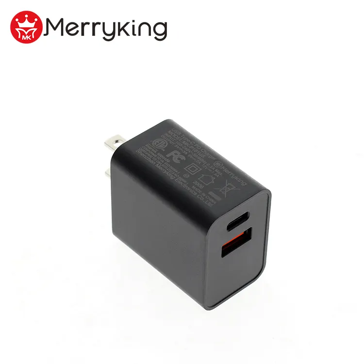 Teléfono móvil 18W 20W Pd de carga rápida tipo C + QC 3,0 18W 20W con aprobación UL FCC para iPhone