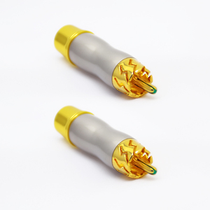 2合1 RCA公对母插头音频视频连接器一公对二母影音连接插头RCA适配器 - Product Image 4