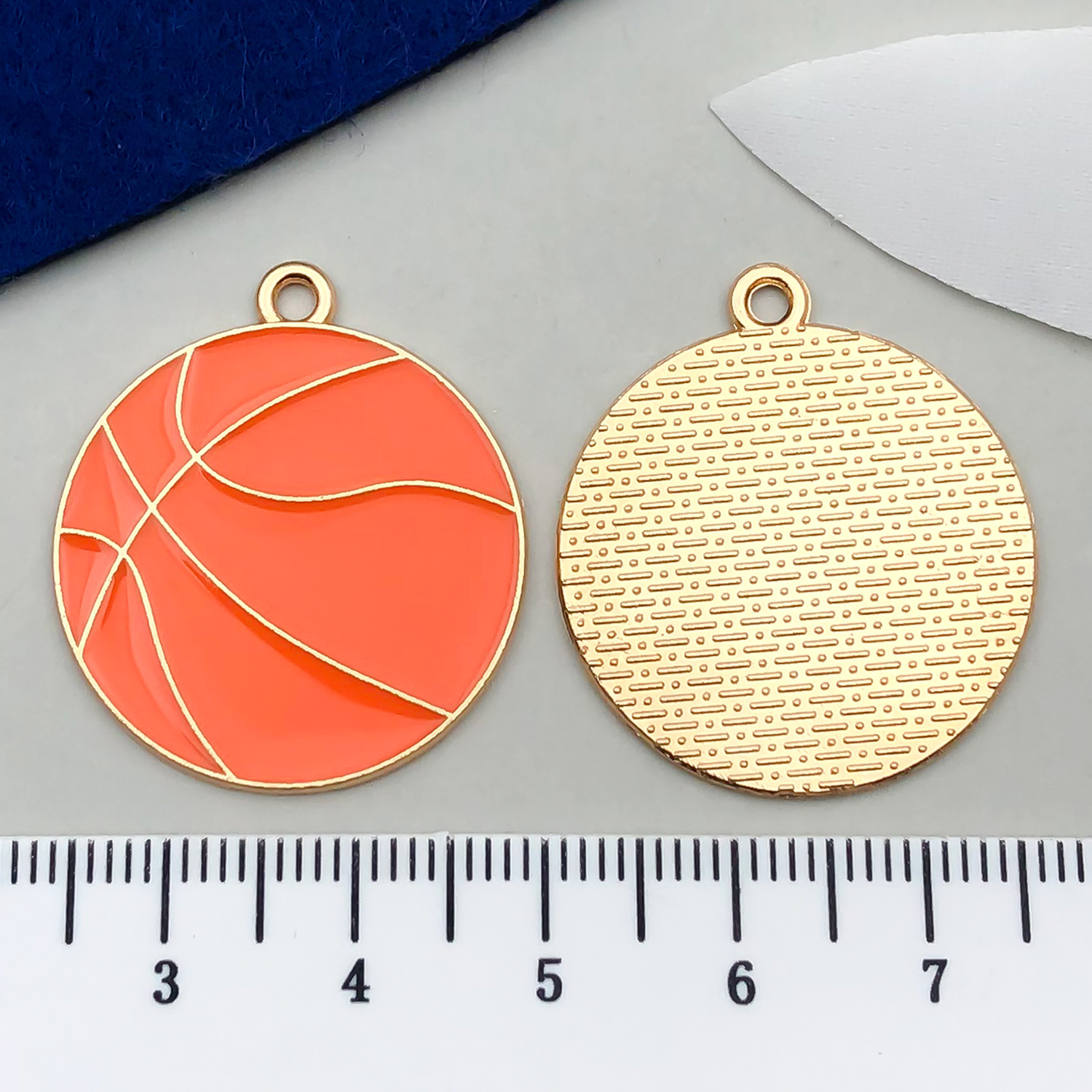 1 ballon de basket orange 29x26mm-2.3g-21719