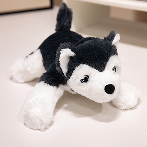 Nordic style Realistic Life size S L Simulation Floppy Stuffed Dog <strong>Husky</strong> Pet Plush Animal Soothing Cuddle Sleeping Toy - Product Image 2