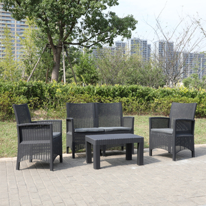 Bán buôn hiện đại ngoài trời Patio nhựa mây wicker sofa <span class=keywords><strong>Set</strong></span> đồ nội thất - Product Image 5