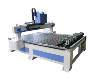 Máquina enrutadora cnc 3d de 4 ejes, 6 cabezales, multihusillos, con eje rotativo