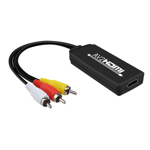 RCA a HDMI convertidor compuesto a adaptador HDMI soporte 1080P PAL/NTSC Compatible con PS PS2 PS3 STB Xbox VHS DVD, VCR, - Product Image 1