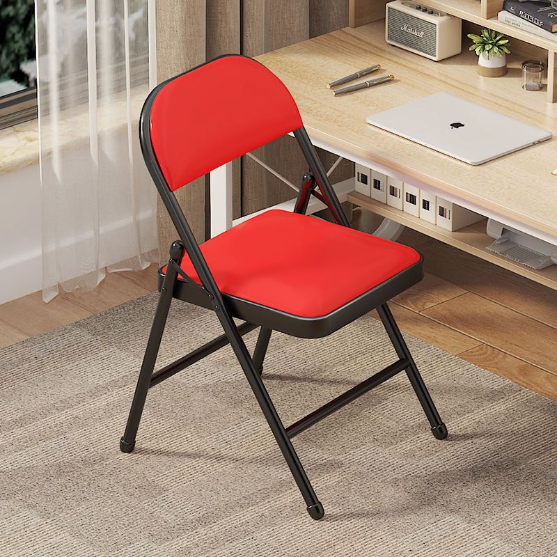 Black frame with red leather face