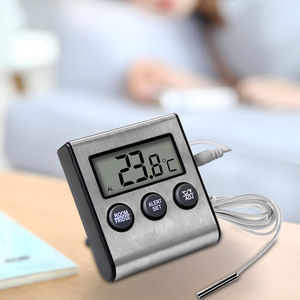 Termômetro digital lcd para geladeira, sonda digital para geladeira com <span class=keywords><strong>sensor</strong></span> de temperatura fria do quarto