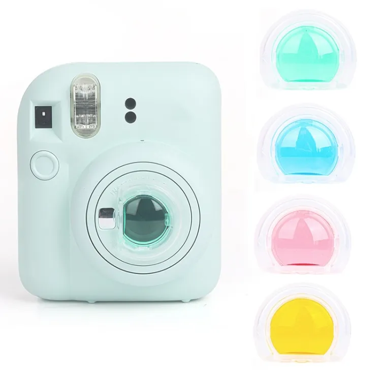 New Idea Design 4 Jelly Colors Camera Filters Camera Glass Filter Lens for Fujifilm Instax mini