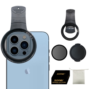 Filtro Universal Circular Polarizador Lente Filtro Teléfono celular Lente Accesorio Kit Incluye CPL Lente y Clip 52mm CPL - Product Image 1