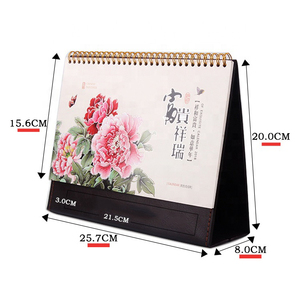 Bán buôn <span class=keywords><strong>2025</strong></span> trang trí xoắn ốc ràng buộc Máy tính để bàn hàng tháng lật Bảng lịch tùy chỉnh - Product Image 1