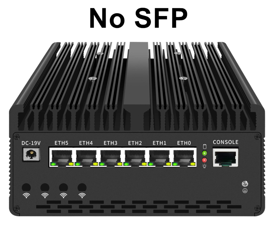 155H ไม่มี SFP สีดำ