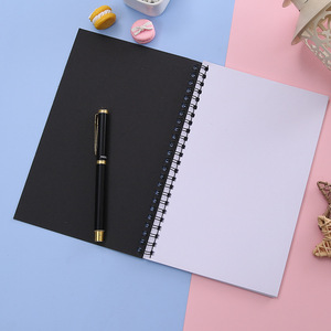 Taccuino a sublimazione personalizzabile Logo personalizzato A5 copertina rigida griglia copertina in pelle quaderno materiale cartaceo blocco note spirale 100 fogli - Product Image 2