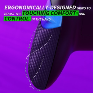 Bukalemun mavi mor FLEXOR tıklayın Rubberized yan korkuluklar sapları + Xbox serisi X S denetleyicisi için akıllı tetik durdurma kiti - Product Image 6