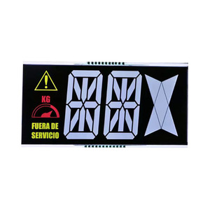 Fabrik preis Benutzer definiert 7 Monochrom-Segment TN/STN/VA/FSTN LCD-Display Weiße Farben Hintergrund beleuchtung für Aufzugs anzeige - Product Image 1