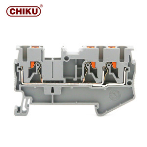 CHIKU RPV2.5 Alimentación a través de riel DIN Plástico Latón Empuje en conexión Conector de bloques de terminales de resorte - Product Image 6