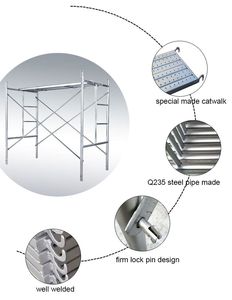 China Construction Walk Through Powder Spraying Lader <strong>Type</strong> <strong>Frame</strong> <strong>Scaffolding</strong> - Product Image 4