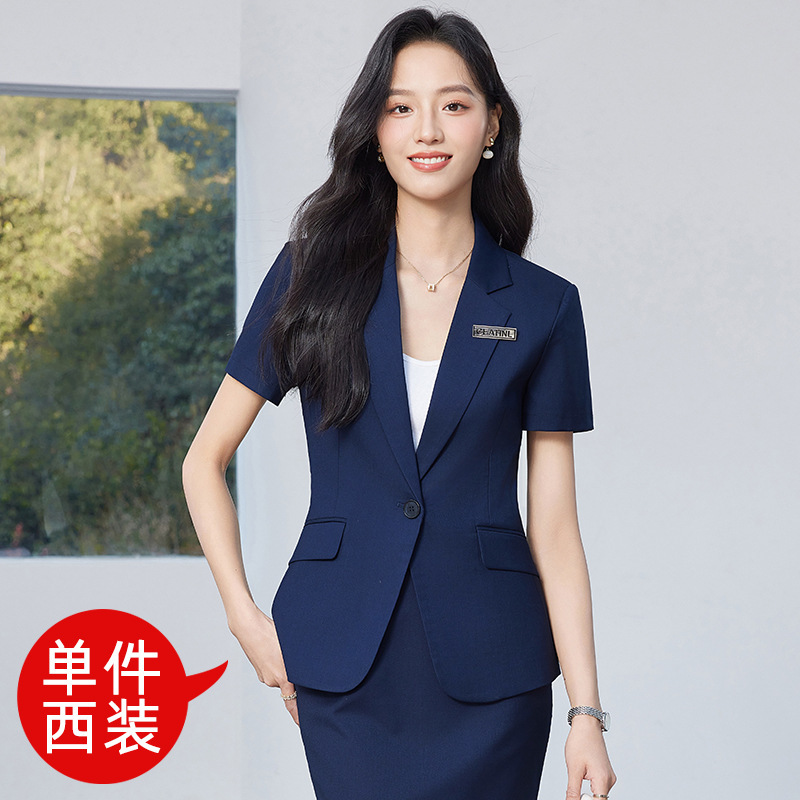Dark blue suit