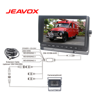 10.1 Inch IPS Digital Heavy Duty Vehicle <strong>Monitors</strong> 3CH AHD 1080P 720P PAL NTSC CVBS Backup Camera AV <strong>Input</strong> AHD Rear View <strong>Monitor</strong> - Product Image 3