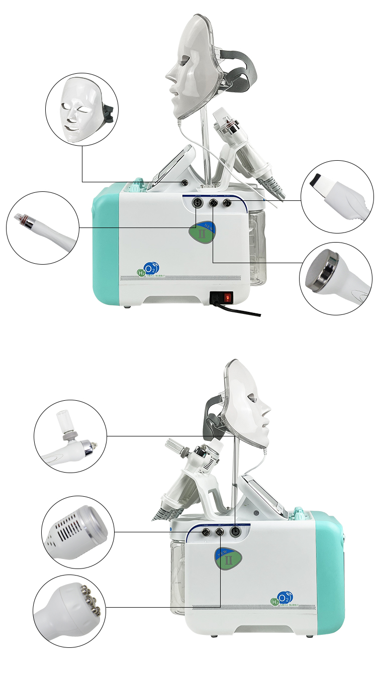 Top quality Low Price 6 in 1 Hydra Oxygen Jet Dermabrasion Hydro Aqua Peeling Beauty Face Equipment Salon Facial Machine