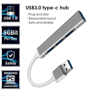 OEM Metal adaptör Usb 3.0 Hub yüksek hızlı 4 In1 4 portlu 4 portlu Usb Hub USB3.0 HUB - Product Image 3