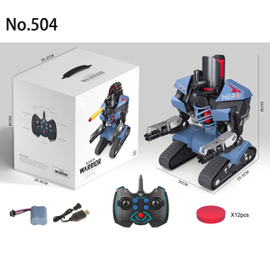 GOWO 2.4Ghzリモコンスタントロボットソフト弾丸トラック対ロボットライブ火灾バトル楽しいおもちゃ子供のため - Product Image 1