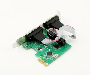อะแดปเตอร์คอนโทรลเลอร์สำหรับการ์ด1ชิ้น RS-232 PCI-E ไปยัง dual RS232 Serial Express DB9 2พอร์ต - Product Image 2
