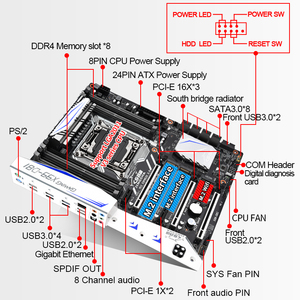 จัดส่งเร็ว DDR4ช่องเสียบ LGA2011-3หน่วยความจำ ECC REG S3เมนบอร์ด X99รองรับ Xeon E5รองรับเทอร์โบบูสต์ - Product Image 6