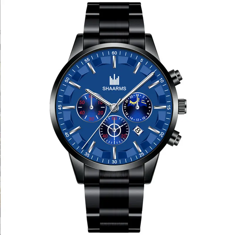 FD08 orologio da polso al quarzo da uomo in acciaio inossidabile di alta qualità con quadrante semplice orologi impermeabili orologi di lusso per uomo