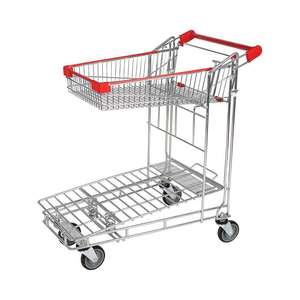 Toptan düz arabası katlanmış sepeti katlanabilir el platformu sepeti hareketli arabası endüstriyel arabası itme sepeti - Product Image 1