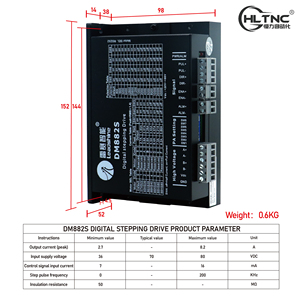 Hochwertiger digitaler 2-Phasen-Schrittmotortreiber DMA882S Eingangs spannung VAC20-80V Schrittmotor treiber für Graveur-Controller - Product Image 6