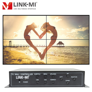 4 Channels <strong>HDMI</strong> Video Wall Controller 2x2 1x2 1x3 1x4 2x1 3x1 4x1 Support <strong>HDMI</strong>+DVI+<strong>VGA</strong>+USB <strong>Inputs</strong> 1080P Caption Zoom Function