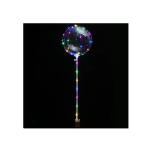 บอลลูนใสใสเรืองแสงในโลกมืดกระพริบแสงสว่างขึ้นบอลลูน LED Bobo พร้อมสตริงแท่ง - Product Image 5
