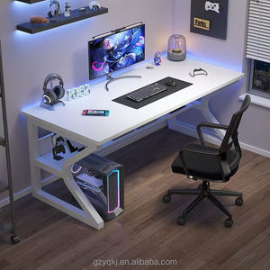 Semplice metallo rettangolare scrivania del Computer per lo studio a casa o ufficio piccolo tavolo Desktop per gli studenti e uso camera da letto - Product Image 1