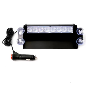 Three Flashing Modes <strong>Red</strong> Blue <strong>12V</strong> Auto <strong>LED</strong> Strobe Flash Signal Emergency Windshield Warning Beacon Lights Car Accessories - Product Image 2
