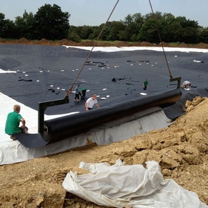 HDPE LLDPE ruloları 5.8*50 mts su ürünleri projeleri tarım sulama geomembran 1mm HDPE - Product Image 3